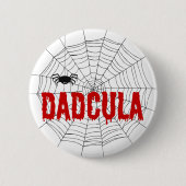 Dadcula Red Driving Font Spider Web Ronde Button 5,7 Cm (Voorkant)