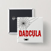 Dadcula Red Driving Font Spider Web Vierkante Button 5,1 Cm (Voorkant /achterkant)