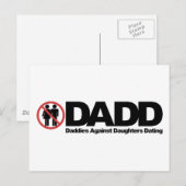 DADD Daddies against Daughters Dating Briefkaart (Voorkant / Achterkant)