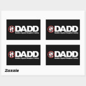 DADD Daddies against Daughters Dating Rechthoekige Sticker (Vel)