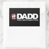DADD Daddies against Daughters Dating Rechthoekige Sticker (Tas)