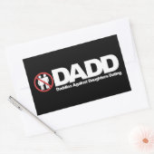 DADD Daddies against Daughters Dating Rechthoekige Sticker (Envelop)
