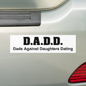 DADD op Wht Bumpersticker (Op auto)