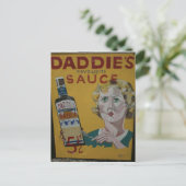 Daddie's  adverteren poster briefkaart (Staand voorkant)