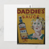 Daddie's  adverteren poster briefkaart (Voorkant / Achterkant)