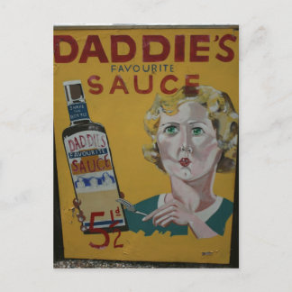 Daddie's  adverteren poster briefkaart