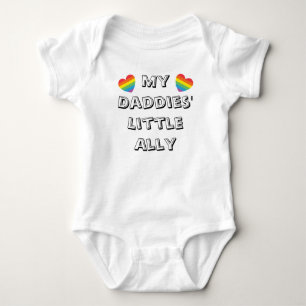 Daddies' Ally Rainbow Hearts Two Dads Schattige Pr Romper