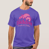 Daddies donuts T-Shirt in een groot Paars/roze  (Voorkant)
