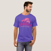 Daddies donuts T-Shirt in een groot Paars/roze  (Voorkant volledig)