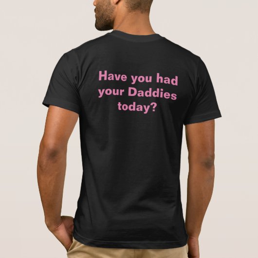 Daddies donuts T-Shirt met hot roze (Remy versie) (Achterkant)