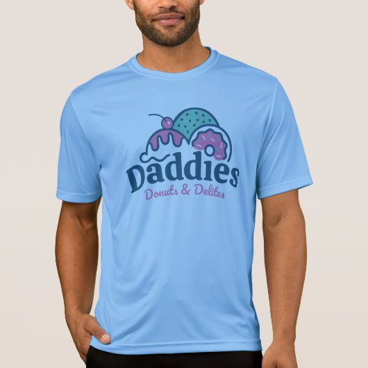 Daddies Donuts T-Shirt Sports Tech (Voorkant)
