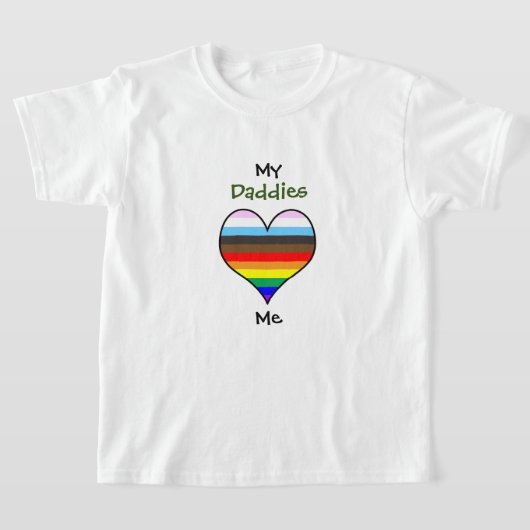 Daddies Rainbow Heart T-shirt (Laagn)