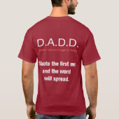 Daddies tegen Daughters Dating Shirt (Achterkant)