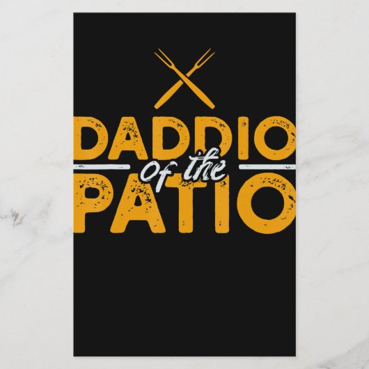 Daddio of the Patio Funny Grill BBQ Flyer (Voorkant)