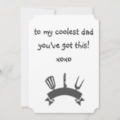 Daddio van de patiënt... de koelste vader. kaart (Achterkant)