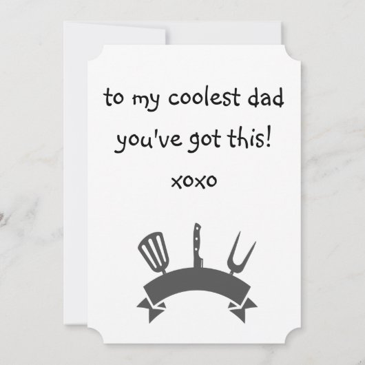 Daddio van de patiënt... de koelste vader. kaart (Achterkant)