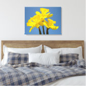 Daddofil Bloemen Canvas afdrukken Blauwe Lucht (Insitu (Slaapkamer))