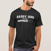 Daddy 2021 loading Werden Father Dad Offspring T-shirt (Voorkant)