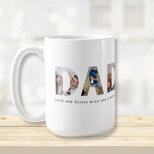 DADDY 5 foto's collage Koffiemok