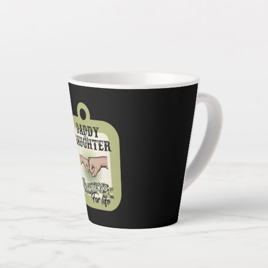Daddy and daughter best friends for life latte mok (Rechterhoek)