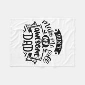 Daddy And Me Dont Make Me Call My Awesome Dad  Fleece Deken (Voorkant (Horizontaal))