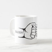 Daddy & Baby First Bump Vaderdag Gift Koffiemok (Voorkant links)