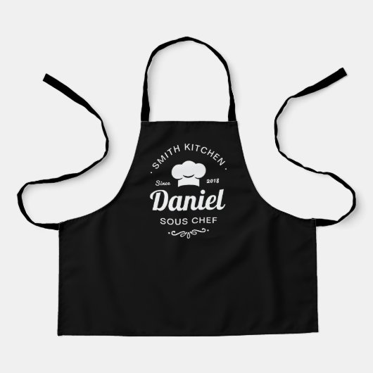 Daddy — Barbecue King Personalized BBQ Apron Schort (Voorkant)