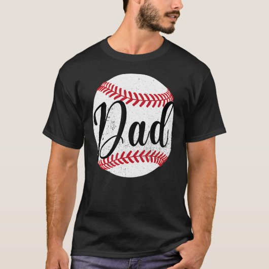Daddy Baseball Graphic Matching Family Fathers Day T-shirt (Voorkant)