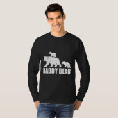 Daddy Bear 2 Cubs Daddy Bear Twin Dad 2 Kids T-shirt (Voorkant volledig)