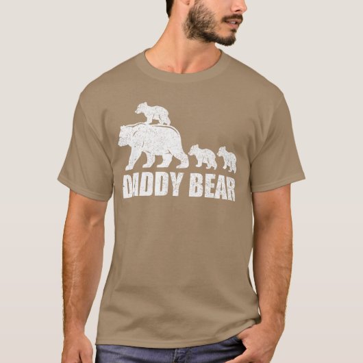 Daddy Bear 3 Cubs Daddy Bear 3 shirt Dad 3 boy (Voorkant)
