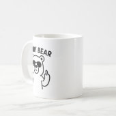 Daddy Bear Funny Gift For Men Boys Koffiemok (Voorkant links)