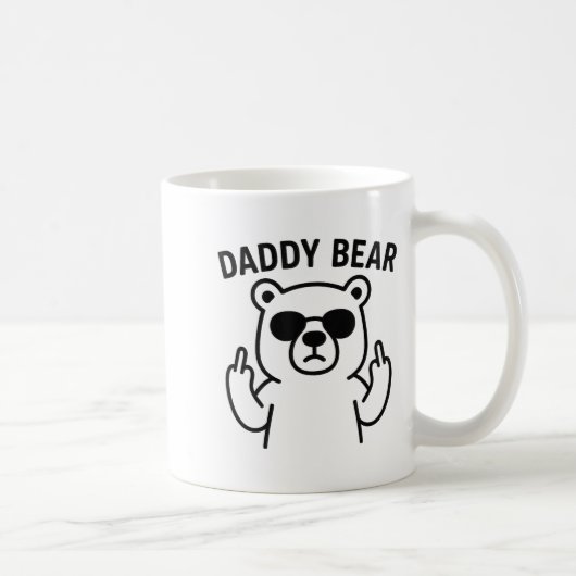 Daddy Bear Funny Gift For Men Boys Koffiemok (Rechts)