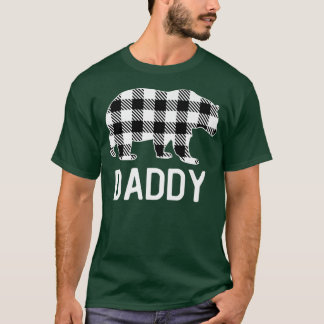 Daddy Bear Pajama Grey Buffalo Plaid Premium  T-shirt