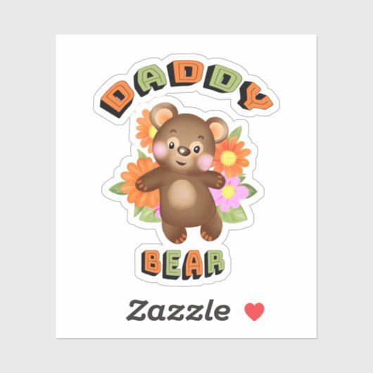 Daddy bear sticker (Vel)