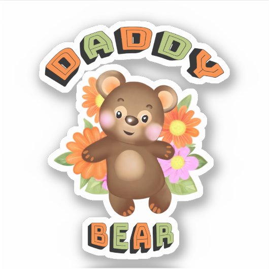 Daddy bear sticker (Voorkant)