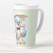 Daddy Bird Familie Latte Kop (Rechterhoek)
