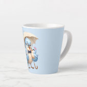 Daddy Bird Latte Mok Geschenk Familie Liefde (Rechterhoek)