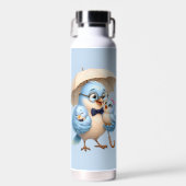 Daddy Bird RVS Waterfles Familie (Voorkant)