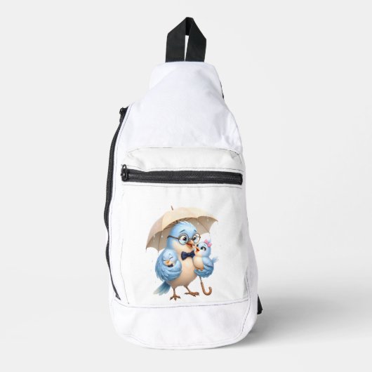 Daddy Bird Sling Pack Familie Cadeau Bag (Voorkant)