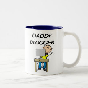Daddy Blogger T-shirts en cadeaus Tweekleurige Koffiemok