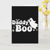 Daddy Boo Funny Ghost Halloween Family Matching  Kaart (Gele Bloem)