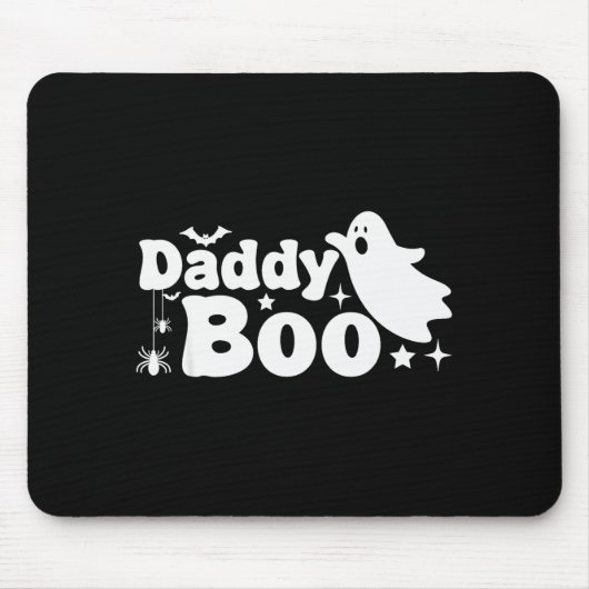 Daddy Boo Funny Ghost Halloween Family Matching Muismat (Voorkant)
