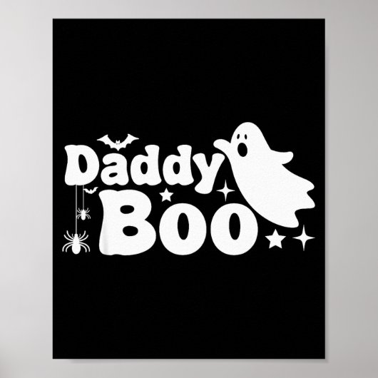 Daddy Boo Funny Ghost Halloween Family Matching  Poster (Voorkant)