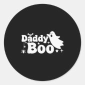 Daddy Boo Funny Ghost Halloween Family Matching  Ronde Sticker (Voorkant)
