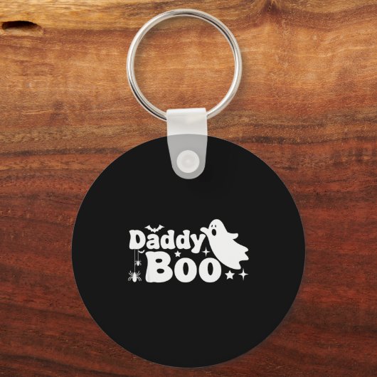 Daddy Boo Funny Ghost Halloween Family Matching Sleutelhanger (Voorkant)