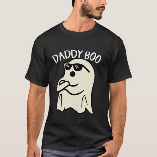Daddy Boo Halloween Familie Matching Kostuum Ghost T-shirt (Voorkant)