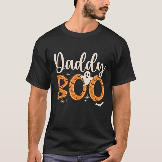 Daddy Boo Halloween Naranja Lindo T-shirt (Voorkant)