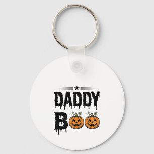 Daddy Boo Vintage Halloween Pompoen Shirt Ontwerp_ Sleutelhanger