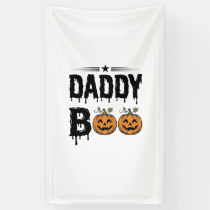 Daddy Boo Vintage Halloween Pompoen Shirt Ontwerp_ Spandoek