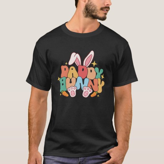 Daddy Bunny Ears Pink Buffalo Plaid Love Father s  T-shirt (Voorkant)